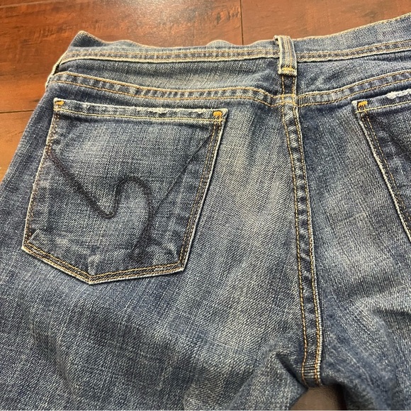 CITIZENS OF HUMANITY Denim Ingrid #002 Low Waist Flare Blue Jeans Size 28 - Picture 7 of 13